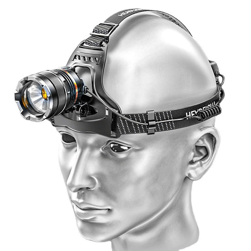 Strong Distant - Linterna Frontal LED 2000 Lúmenes, Inducción