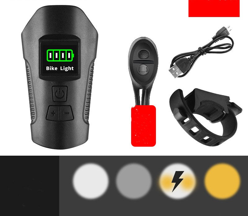 Lámpara Brillante para Bicicleta - Recargable USB