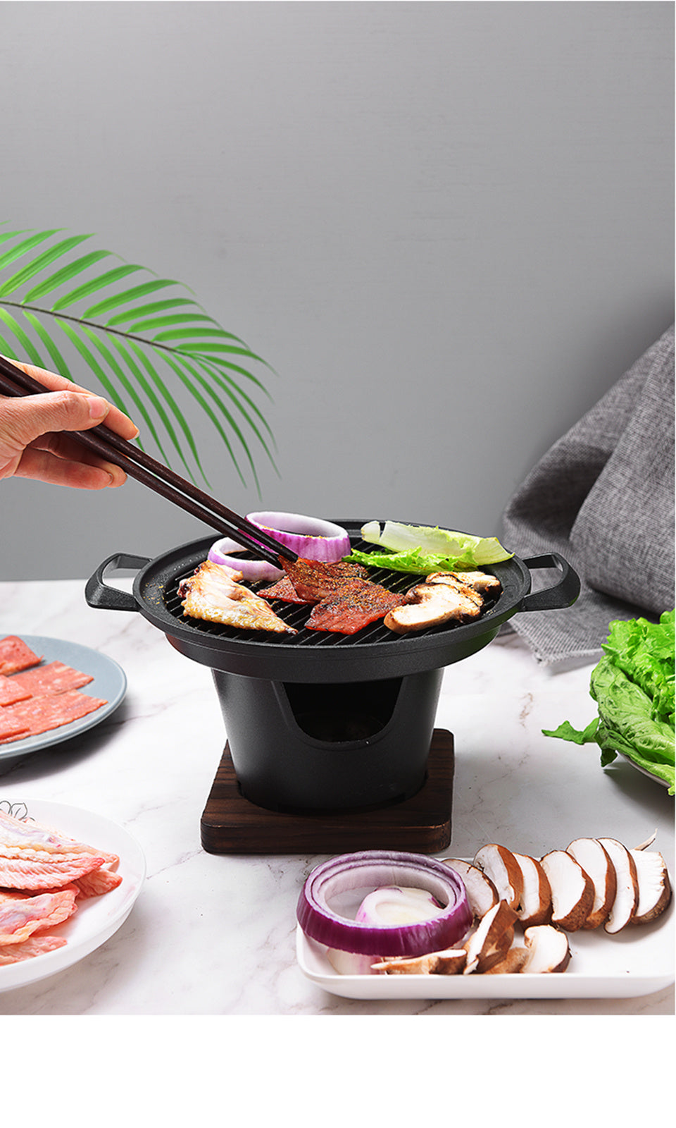 Mini Parrilla Portátil de Alcohol estilo Japonés