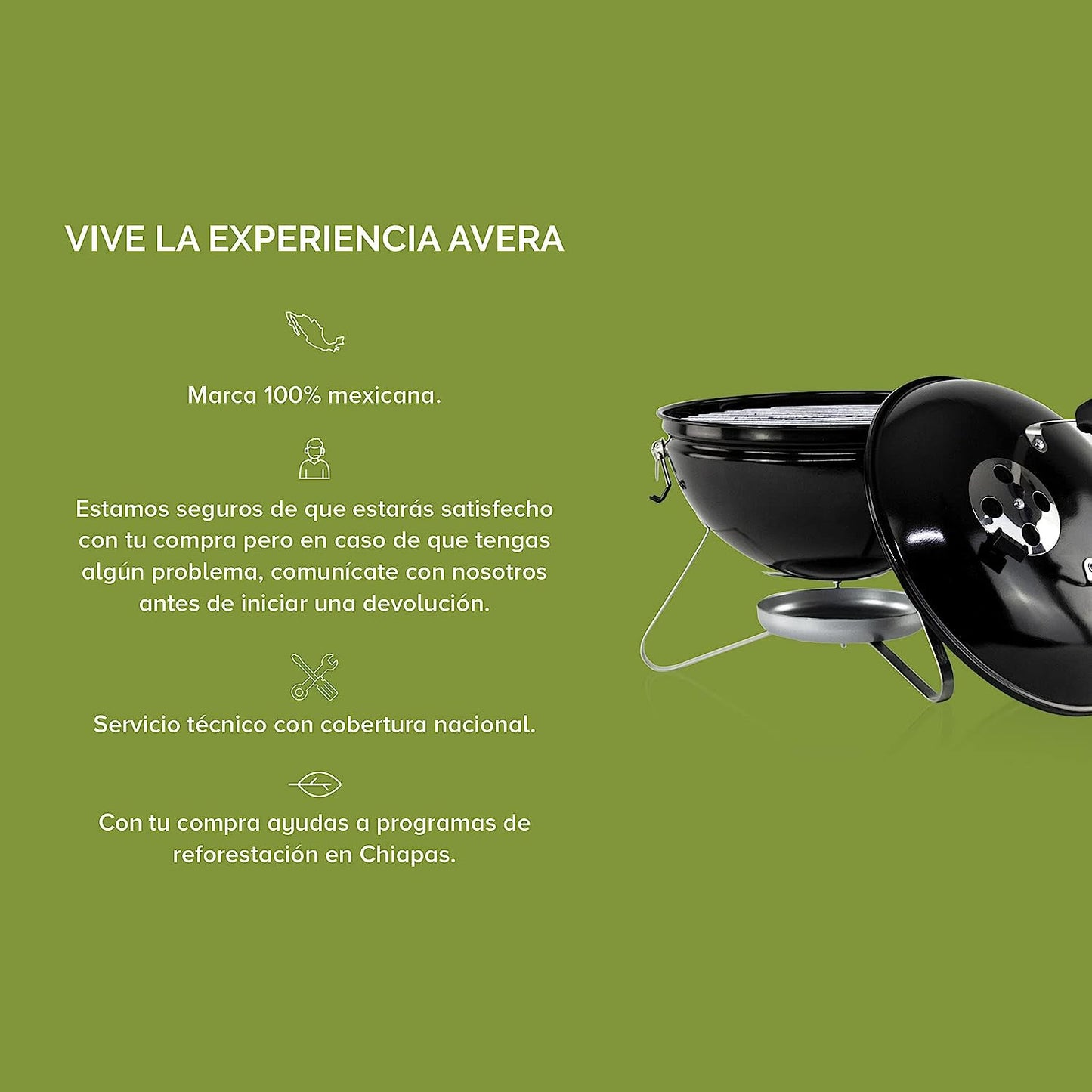 Asador Portatil Avera de 14"