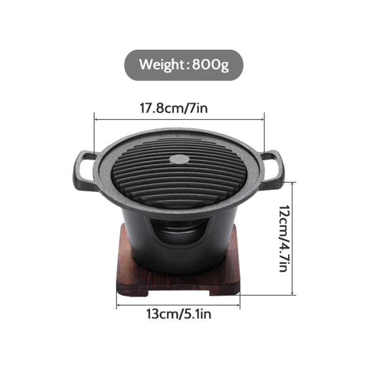 Mini Parrilla Portátil de Alcohol estilo Japonés