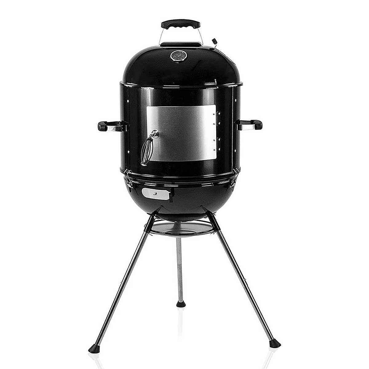 Ahumador y asador de carbón tipo bala 3 en 1