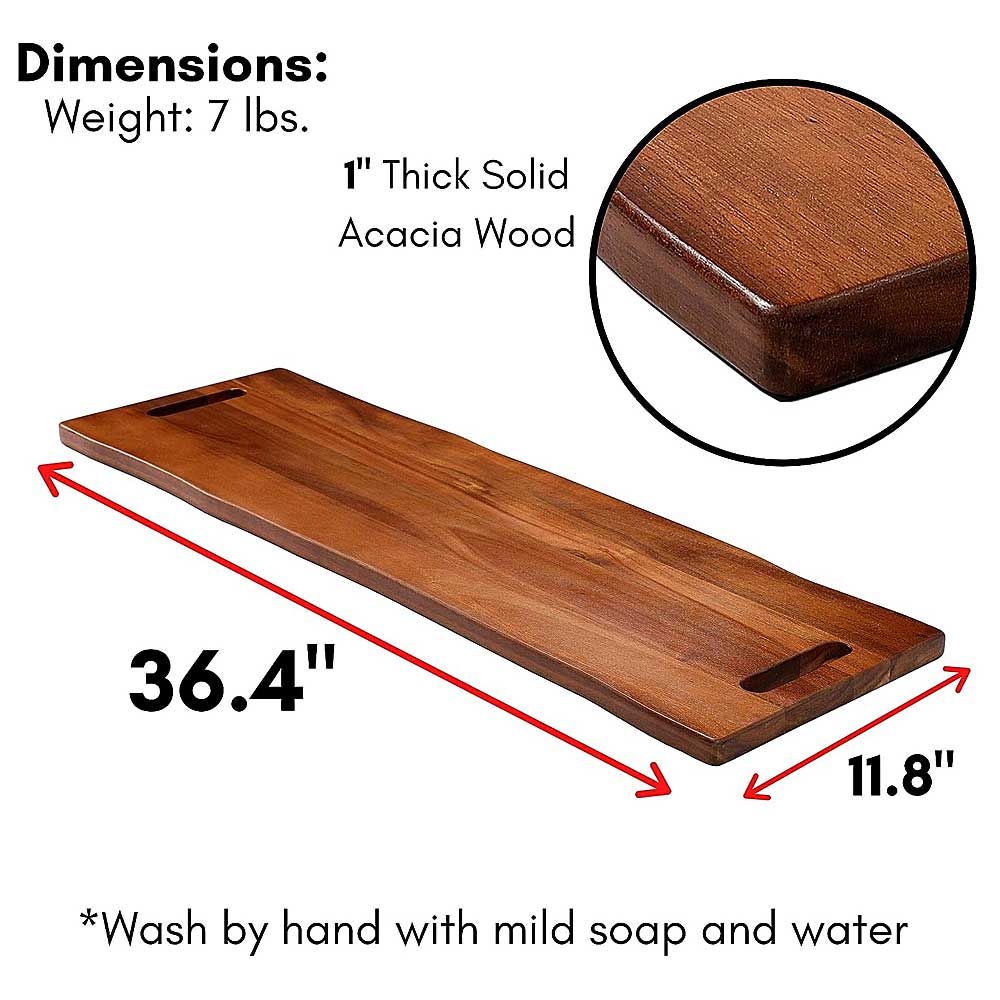 Tabla de Servir BirdRock en madera de Acacia de 80cm