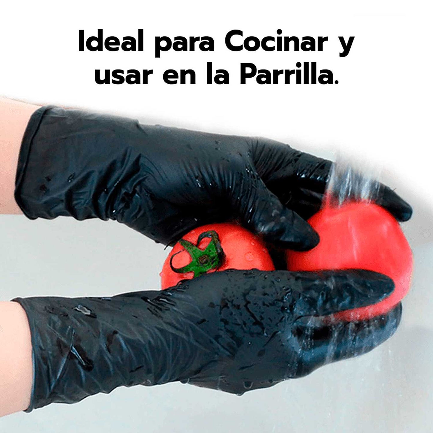 15 Pares de Guantes Parrilleros de Nitrilo Resistentes al Calor