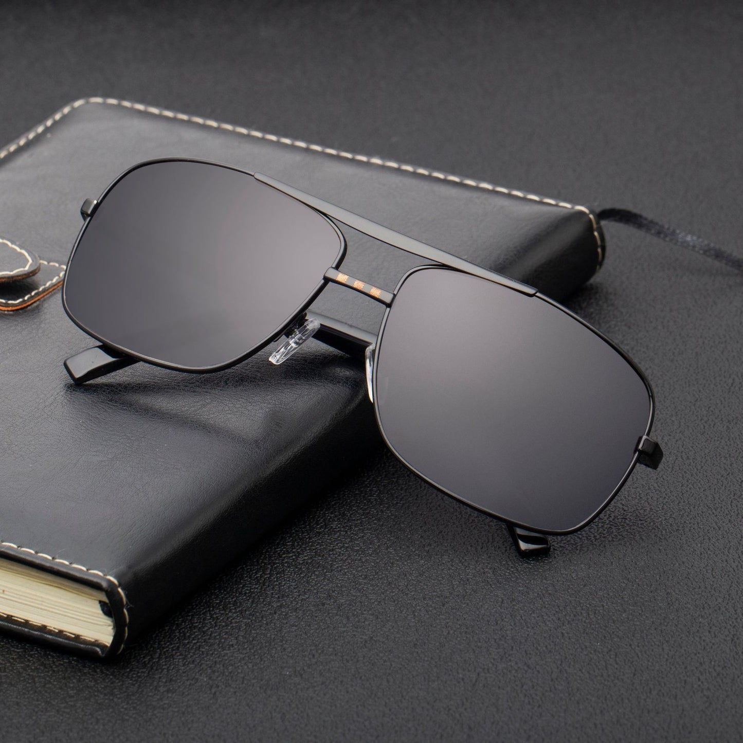 Lentes de Sol Retro Cuadrados para Hombre