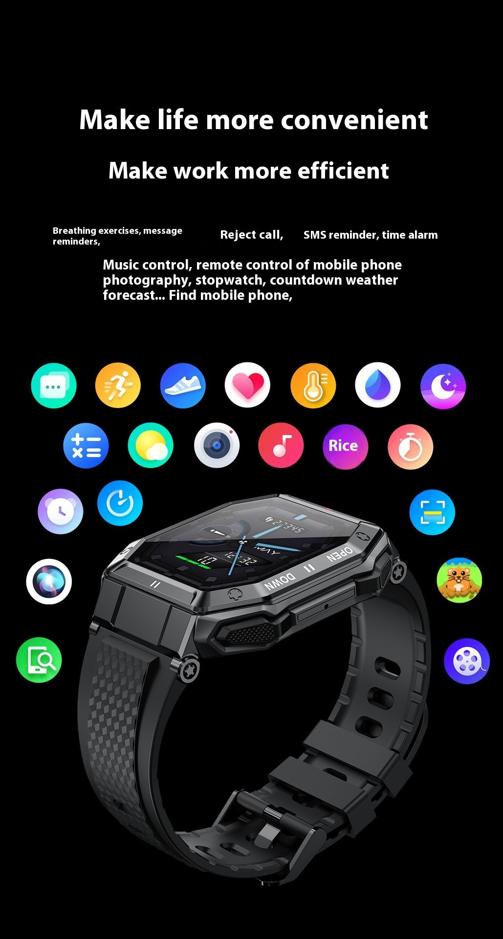 Reloj Inteligente con Monitor de Frecuencia Cardíaca y Presión Arterial