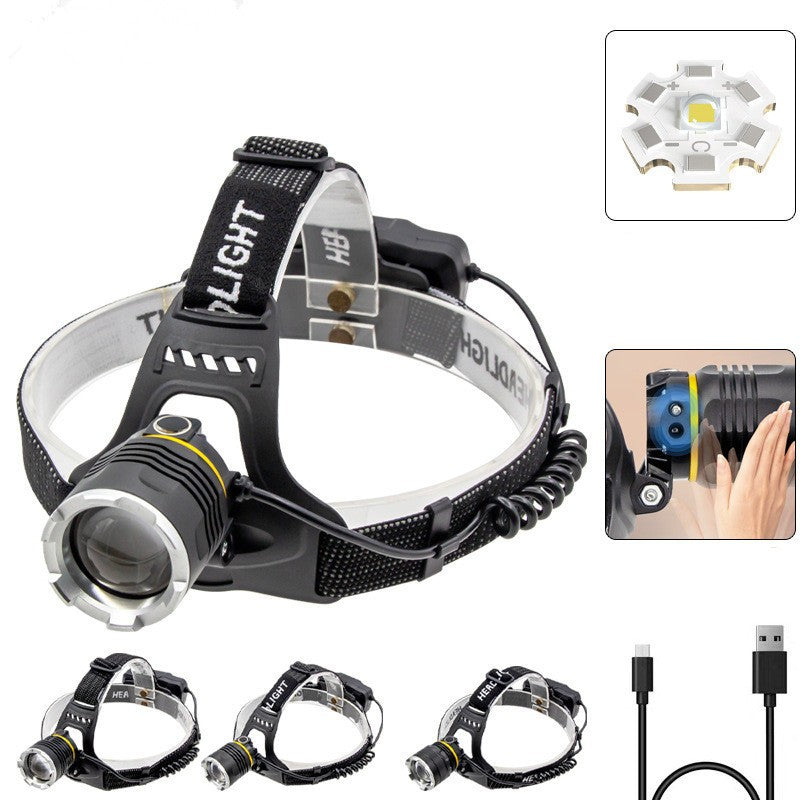 Strong Distant - Linterna Frontal LED 2000 Lúmenes, Inducción