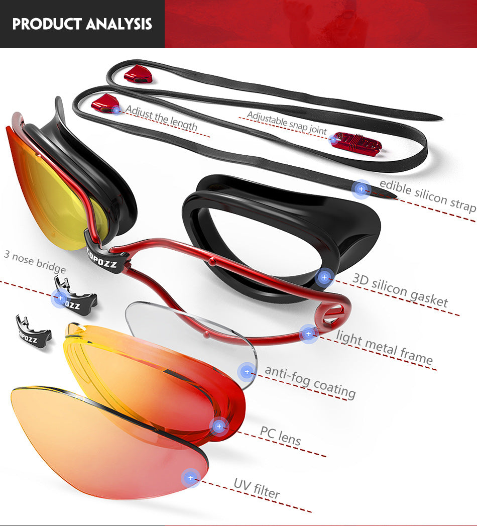 Goggles de Natacion UV Estilo Fashion Unisex