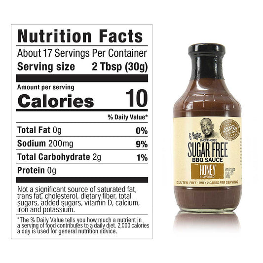 Salsa BBQ G Hughes Sin Azúcar 510gr.