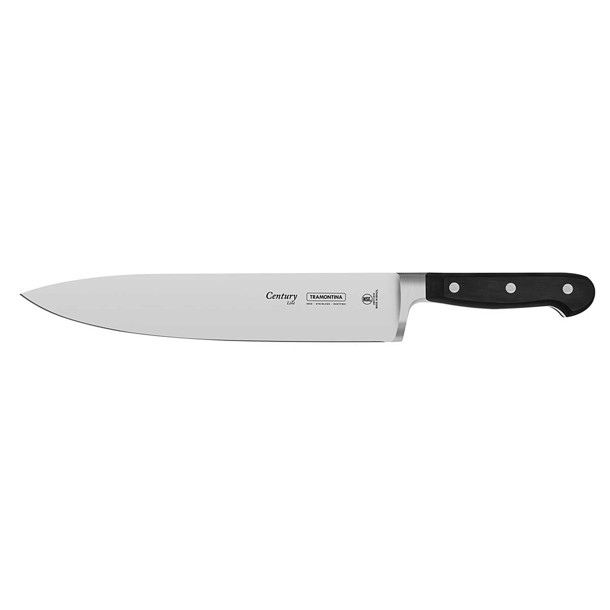 Cuchillo de Chef 10" Tramontina Century mango de policarbonato y fibra de vidrio
