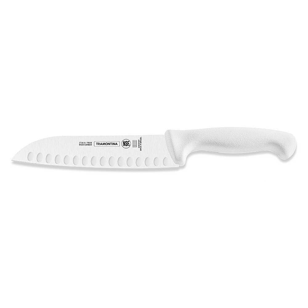 Cuchillo Santoku 7" Tramontina Profesional blanco