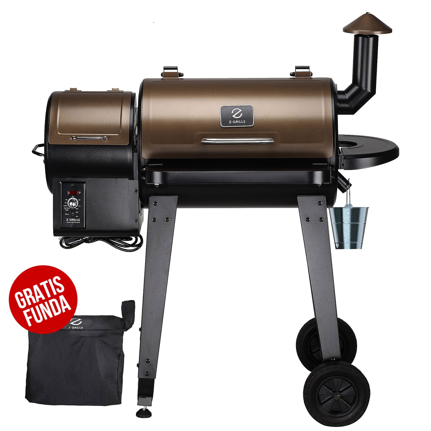 Ahumador de Pellets Z Grills color Bronce 450-A