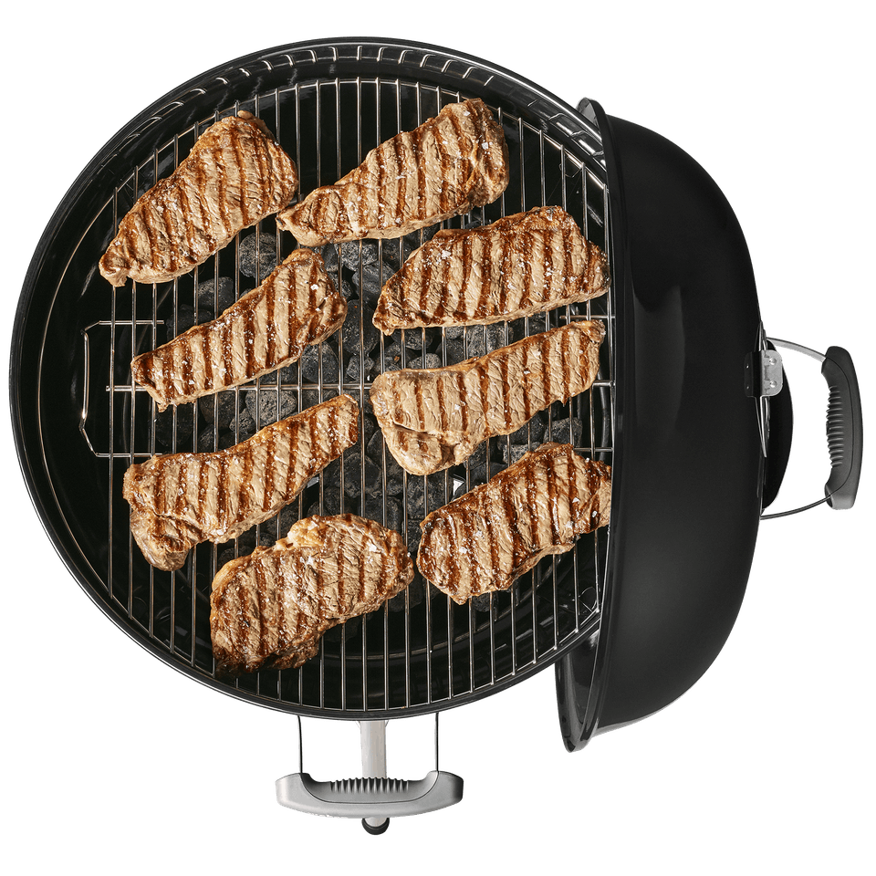 Asador de carbón Kettle Weber de 18" Negro