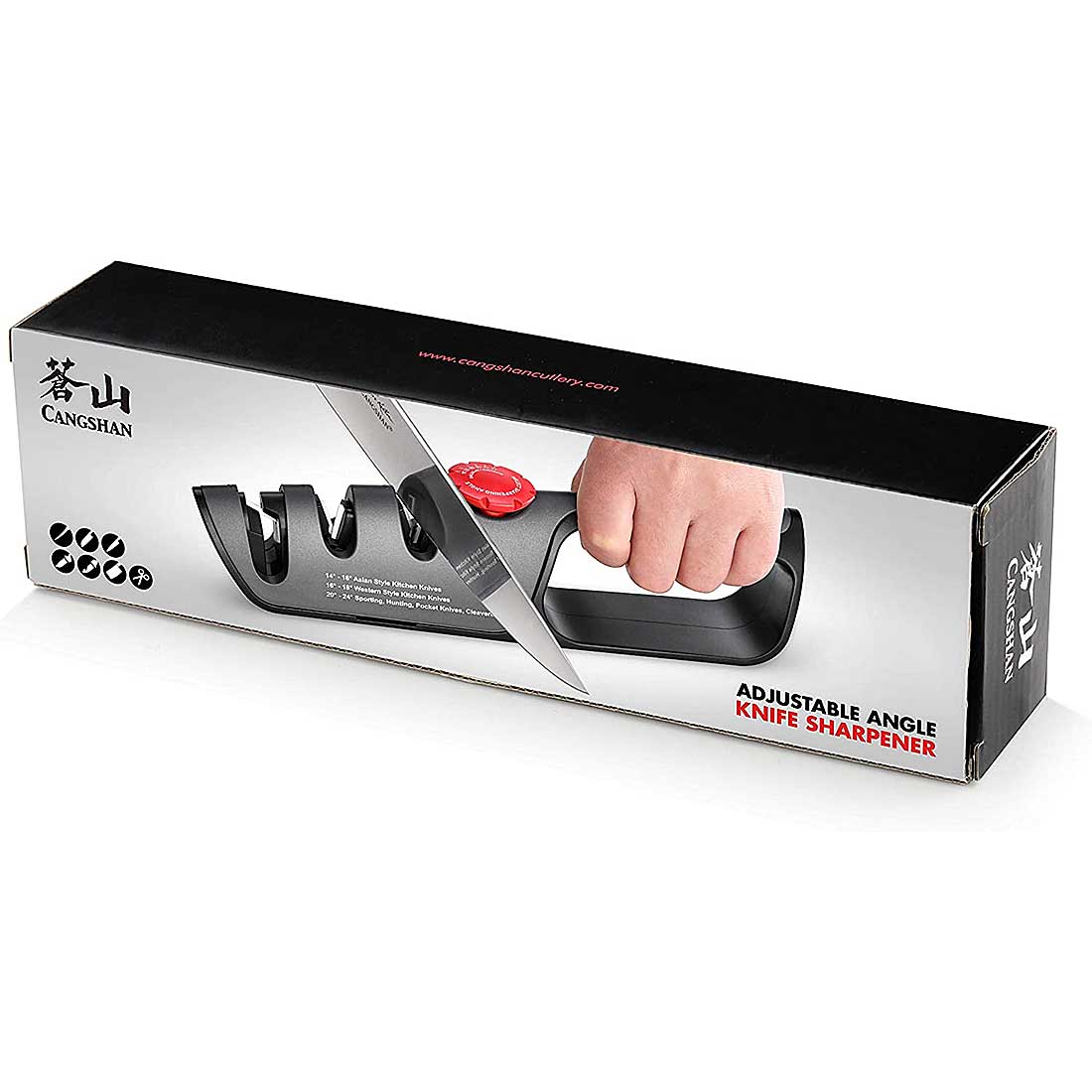 Afilador para Cuchillos profesional Cangshan de 3 etapas