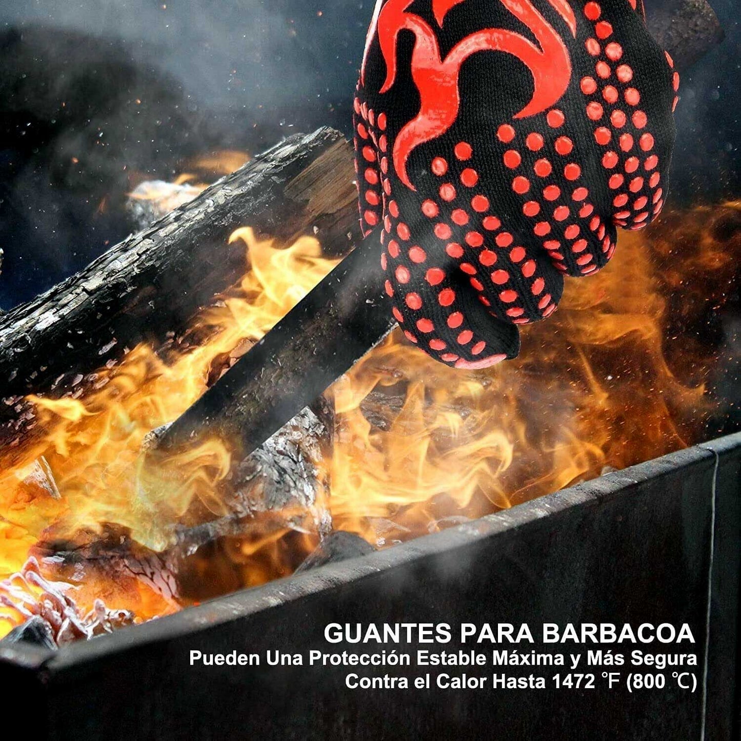 Guante para asar SPOWAY color rojo