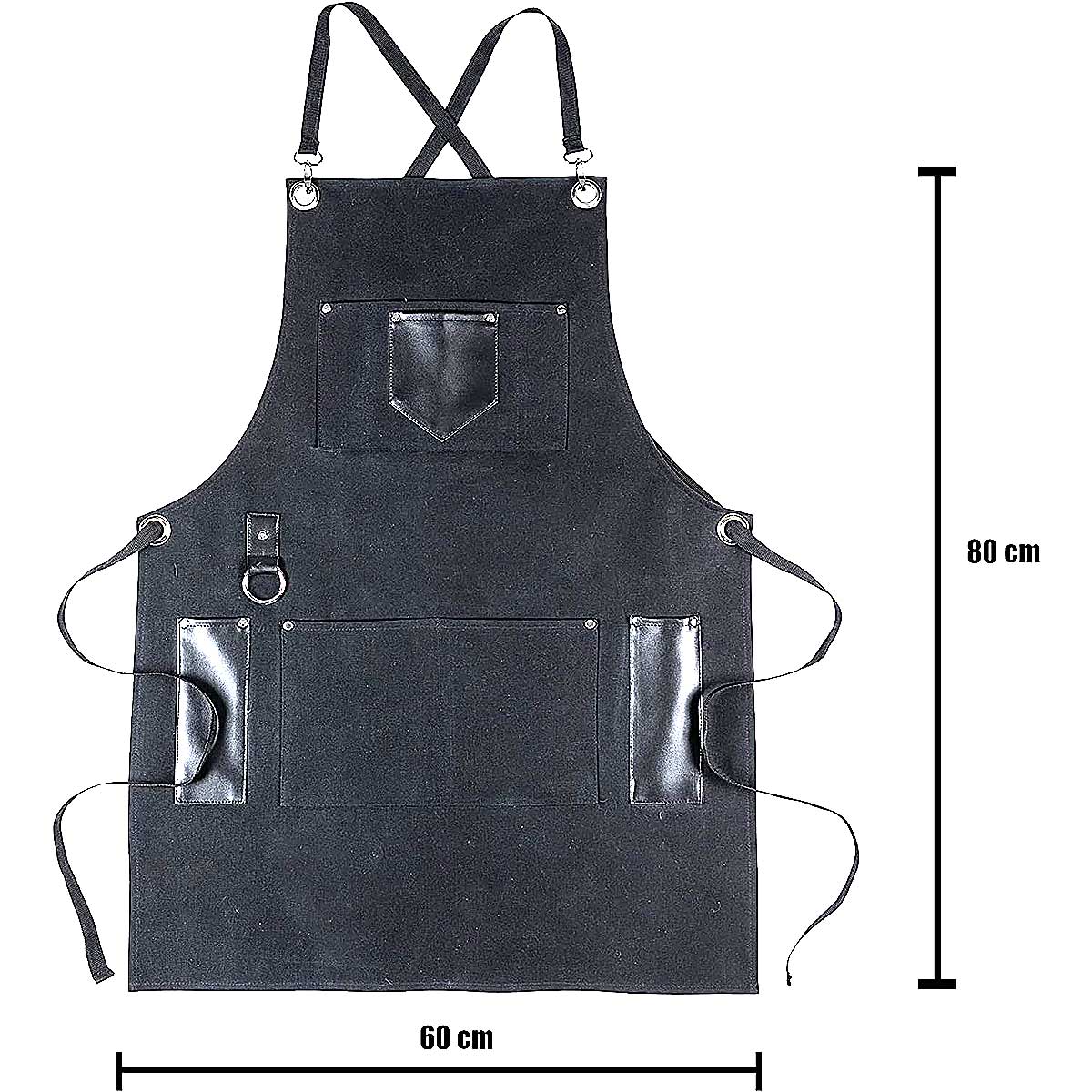 Mandil de Parrillero y Bartender Lara Molina negro