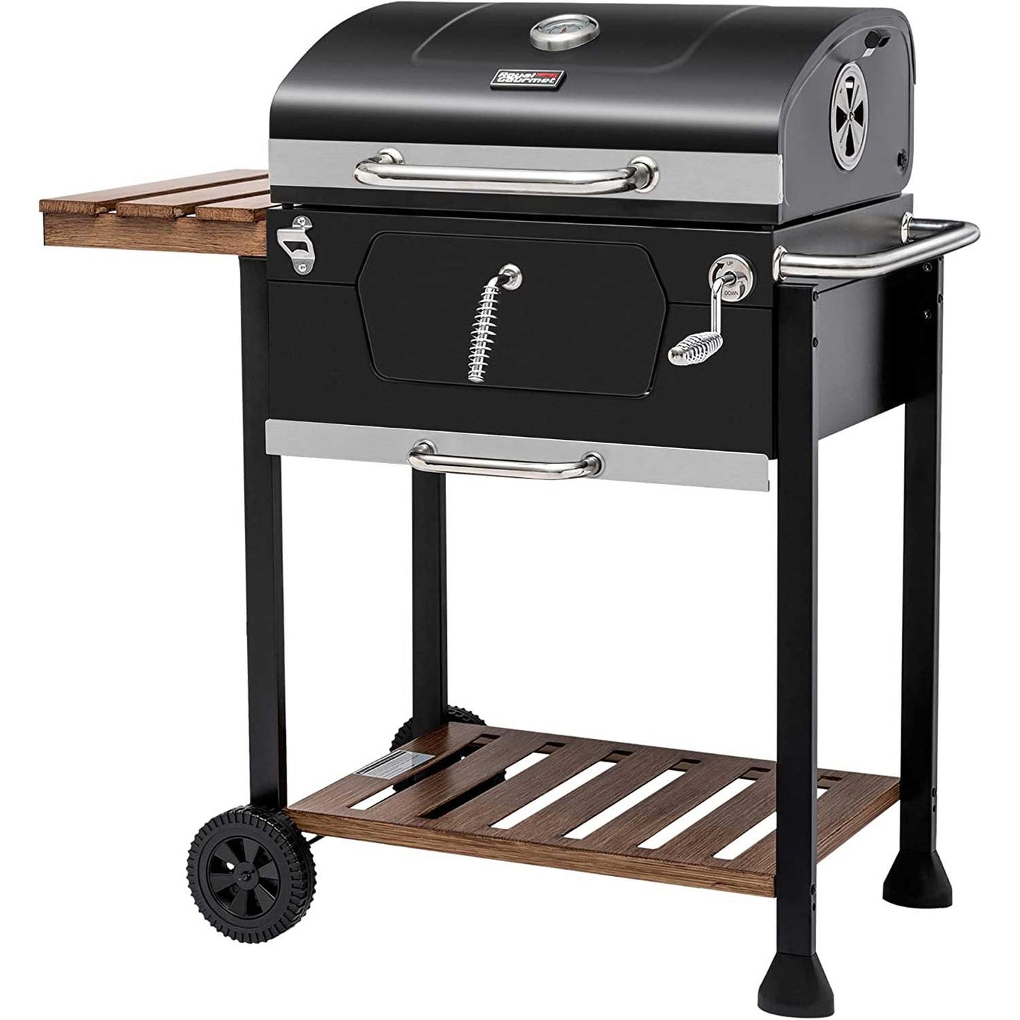 Asador de Carbón Royal Gourmet 24 pulgadas y mesa plegable
