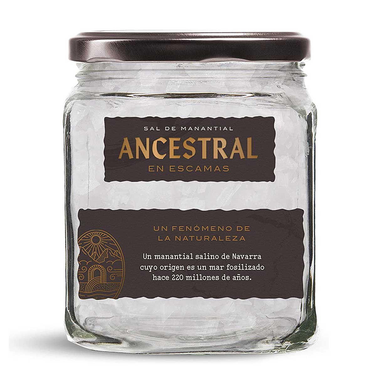 Sal de Manantial Ancestral en Escamas de 150g