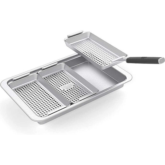 Juego de 3 Cestas Yukon Glory para Parrilla de Acero Inoxidable