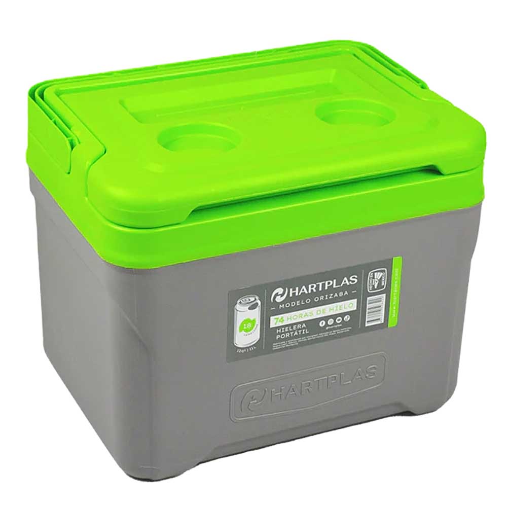 Hielera Hartplas Orizaba con capacidad para 18 Latas 13Qt
