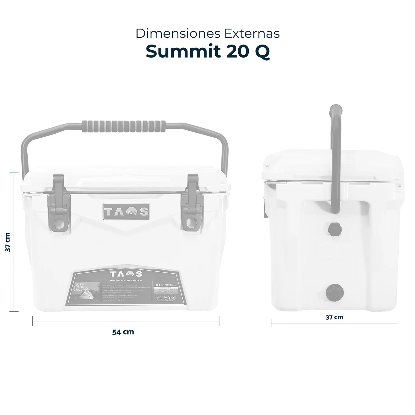 Hielera Taos Summit 20 Quart color White