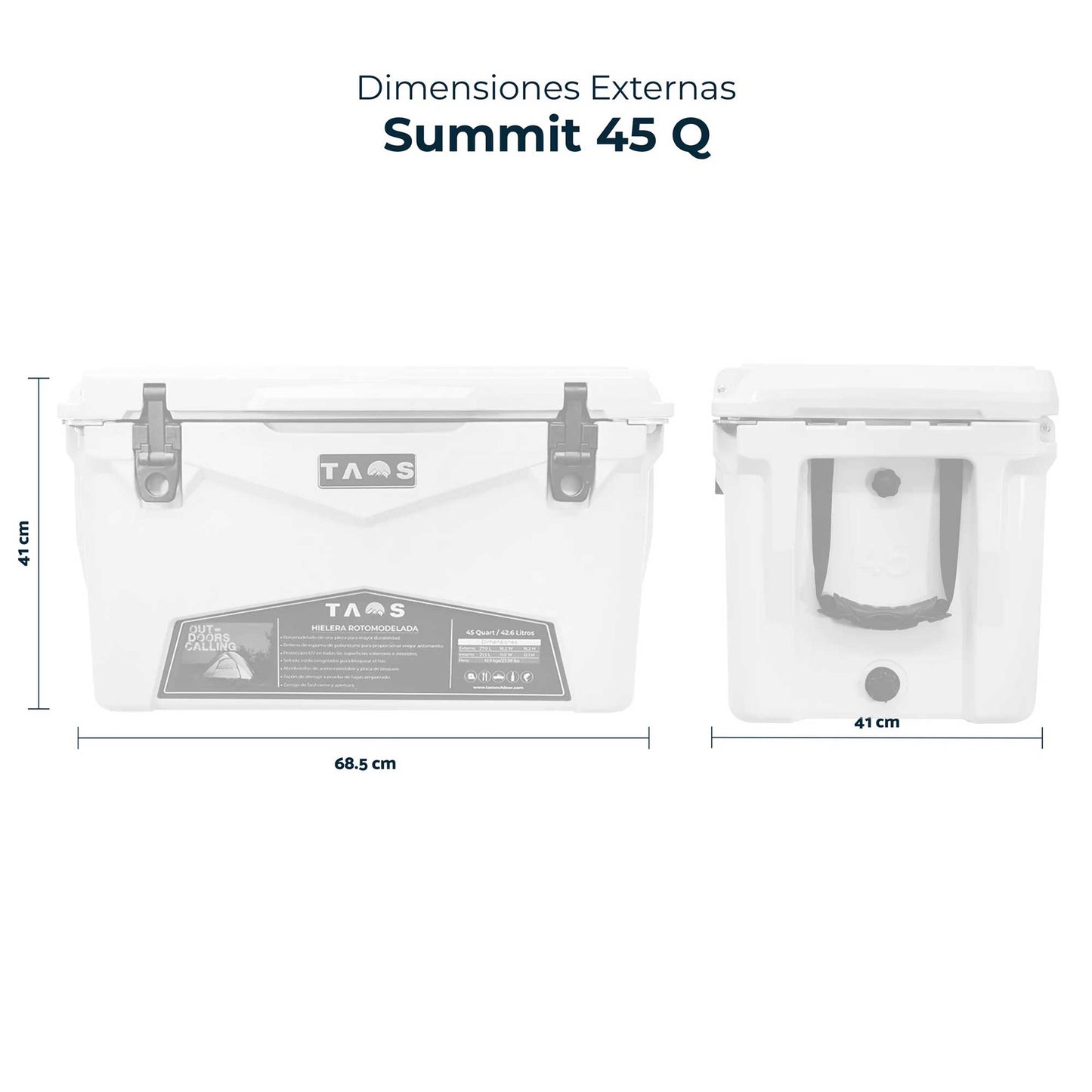 Hielera Taos Summit 45 Quart color Navy