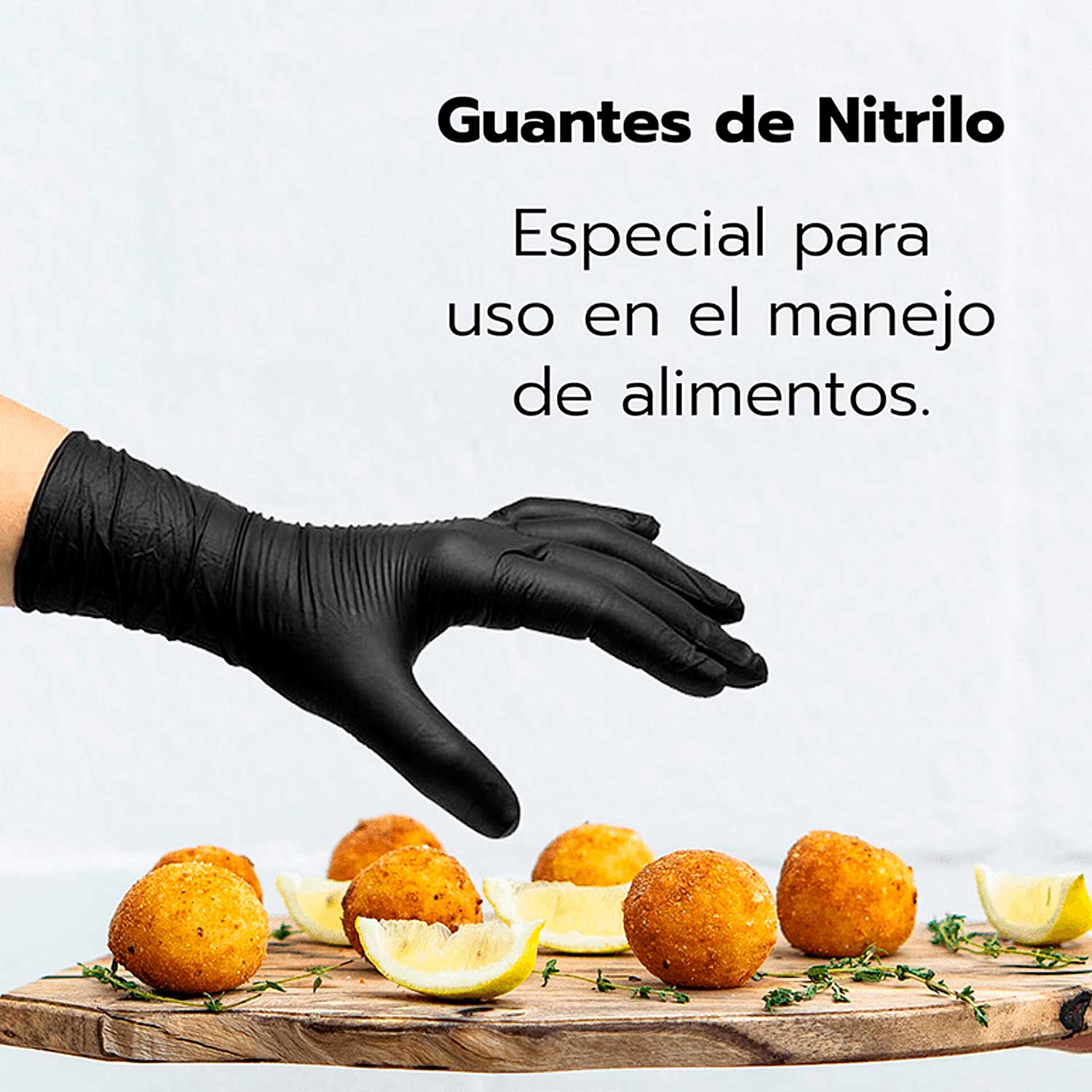 Guantes para cocinar ForPro de Nitrilo Negro 100 piezas - TioGrill